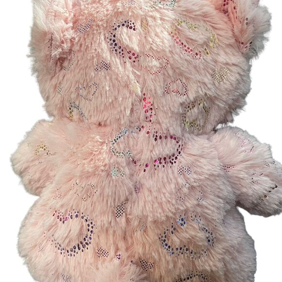 Dan Dee Plush Teddy Bear Hearts Ribbon Stuffed Animal Love Nursery Shower 8" - Picture 9 of 10
